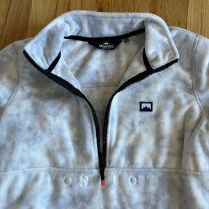 Montec White Fleece Half-Zip Pullover